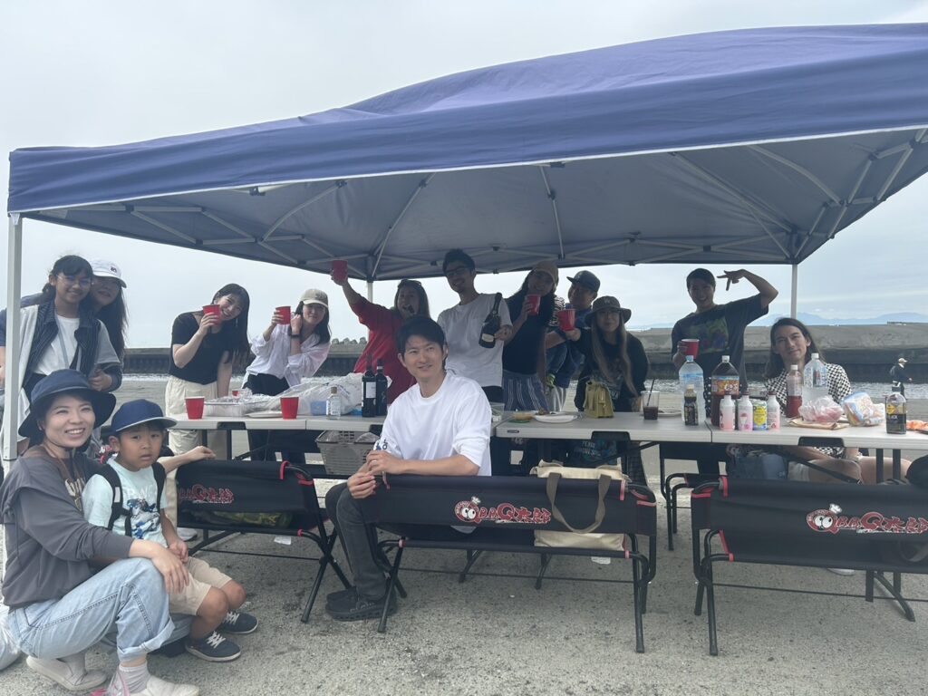 今日も楽しくバーベキュー
