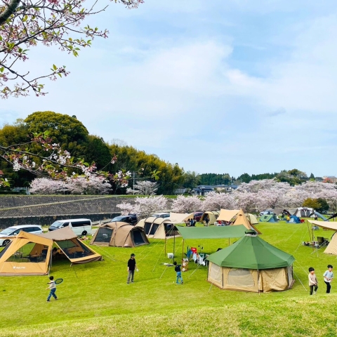 玉名郡／なごみキャンプ和水江田川カヌー・キャンプ場／BBQ／配達／バーベキューレンタル／熊本