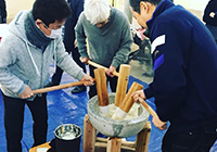 出張もちつき、杵と臼レンタル