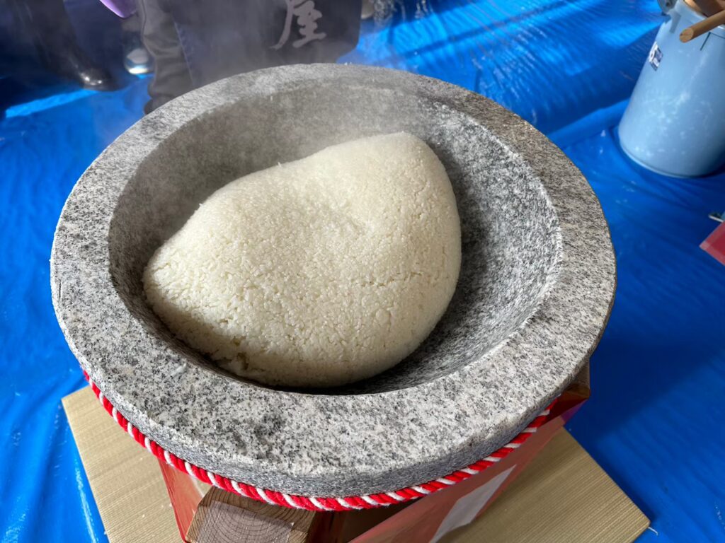 臼に移す