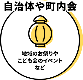自治体や町内会